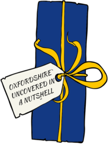 Blue present with label "Oxfordshire Uncovered in a nutshell"