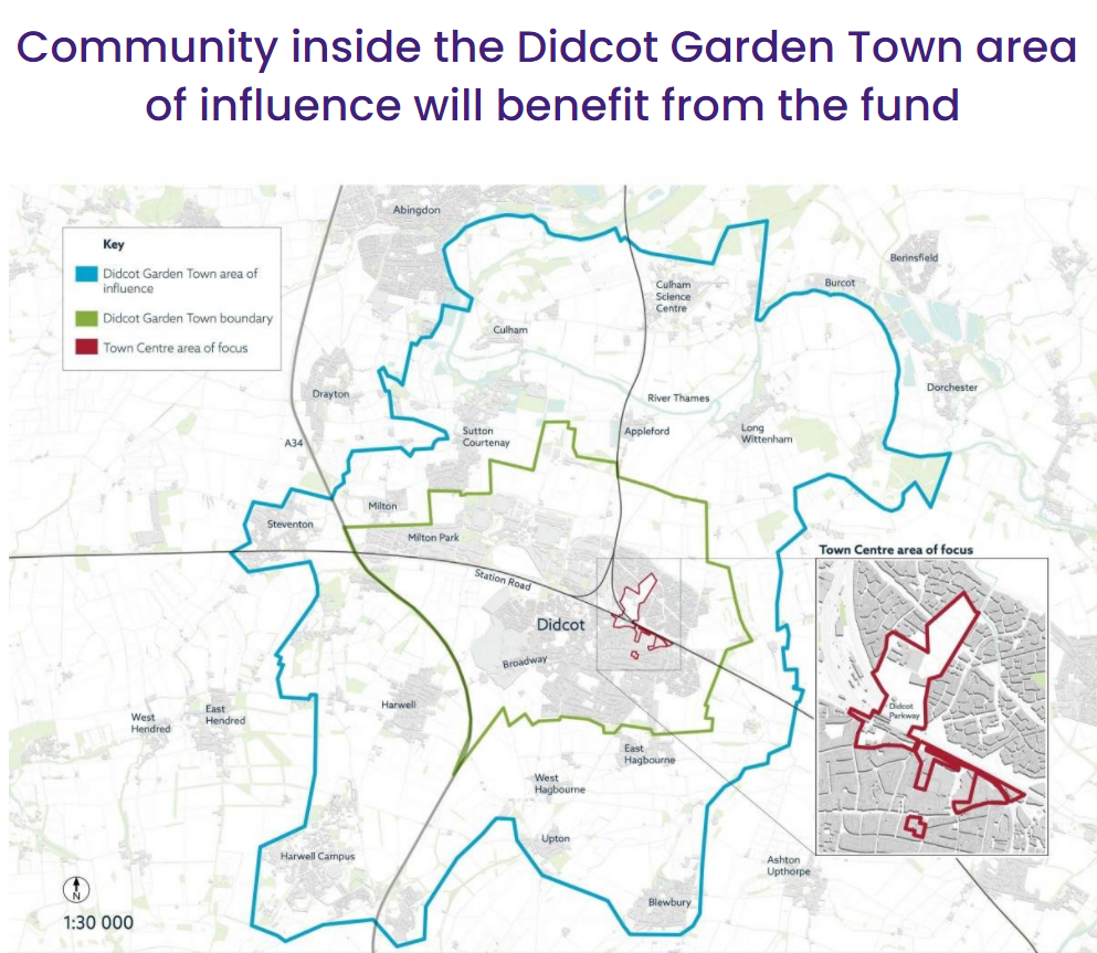 Didcot Garden Town Area map