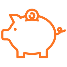 Piggy bank icon
