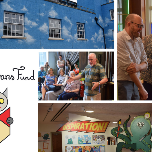 Montage of photos of Maggie Evans Day 2022