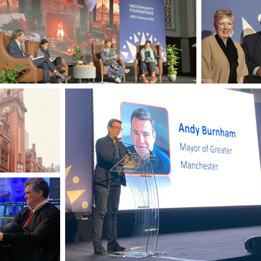 UKCF-conference-2022-1 Collage of photos from the UKCF conference, including Andy Burnham on stage