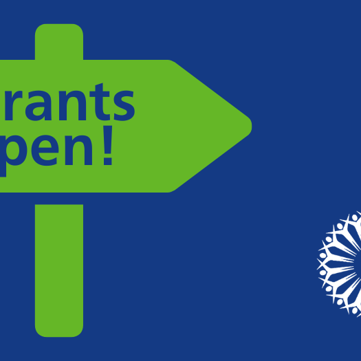 Sign saying grants open!