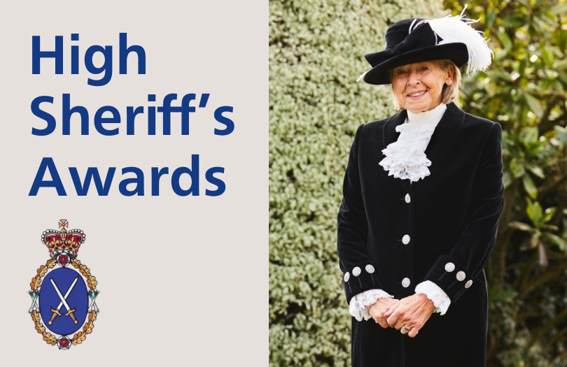 The High Sheriff, Sally Scott, in her official uniform.